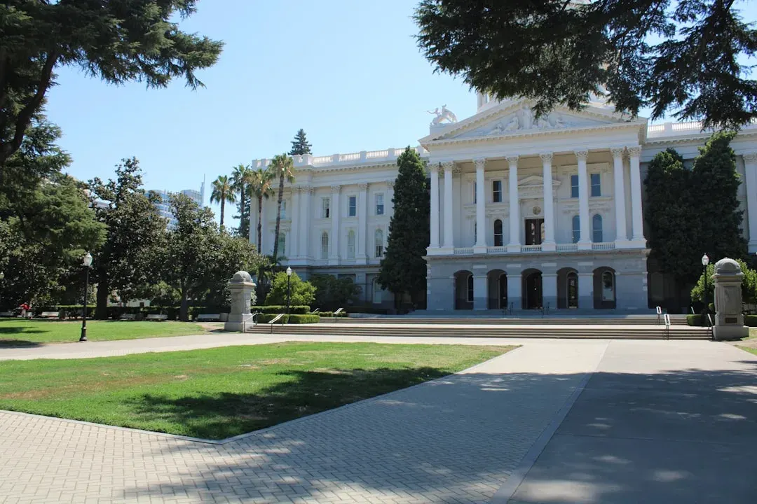 California state capitol building in Sacramento